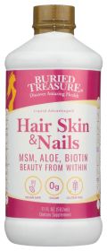 BURIED TREASURE: Hair and Skin Nails Liquid, 16 fo