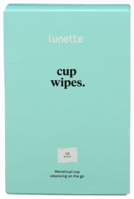 LUNETTE: Menstrual Cup Wipe, 10 pc
