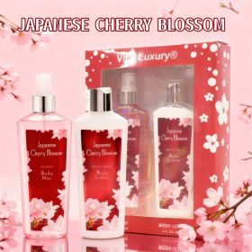 2 Pieces Sets, Body Lotion And Body Mist Set, Japanese Cherry Blossom 8 Oz, 236ml, Best Holiday Gifts.