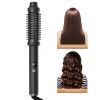 Thermal Brush,1.5 in Ionic Heated Round Brush Makes Hair Smoother, 110-240V 30S Fast Heating 5 Temperatures - Black