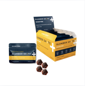 Seattle Gummy Company, Slumber Shots - Sugar Free - Sleep Aid Gummies | 12-Pack, Mango Flavor