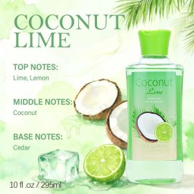 12 Scents,9.98 Oz. Unisex Shower Gel,body Wash. Large Size, Gently Cleanses And Moisturizes, Enriched With Aloe Vera And Vitamin E. Floral, Fruity, An (Option: Coconut Lime)