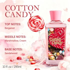 12 Scents,9.98 Oz. Unisex Shower Gel,body Wash. Large Size, Gently Cleanses And Moisturizes, Enriched With Aloe Vera And Vitamin E. Floral, Fruity, An (Option: Candy)
