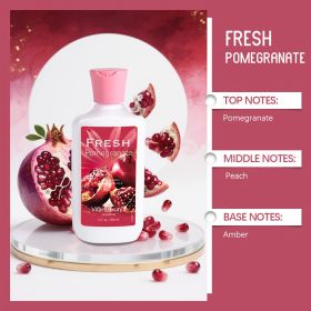 12-Fragrance Body Lotion, 10 Oz Per Bottle, Moisturizing And Fragrant Body Lotion, 12-hour Long-lasting Hydration, Contains Aloe Vera And Vitamin E, F (Option: Fresh Pomegranate)