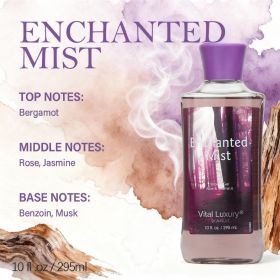 12 Scents,10 Oz. Unisex Shower Gel,body Wash. Large Size, Gently Cleanses And Moisturizes, Enriched With Aloe Vera And Vitamin E. Floral, Fruity, And (Option: Enchanted Mist)